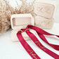 Boîte alliance velours monogramme beige