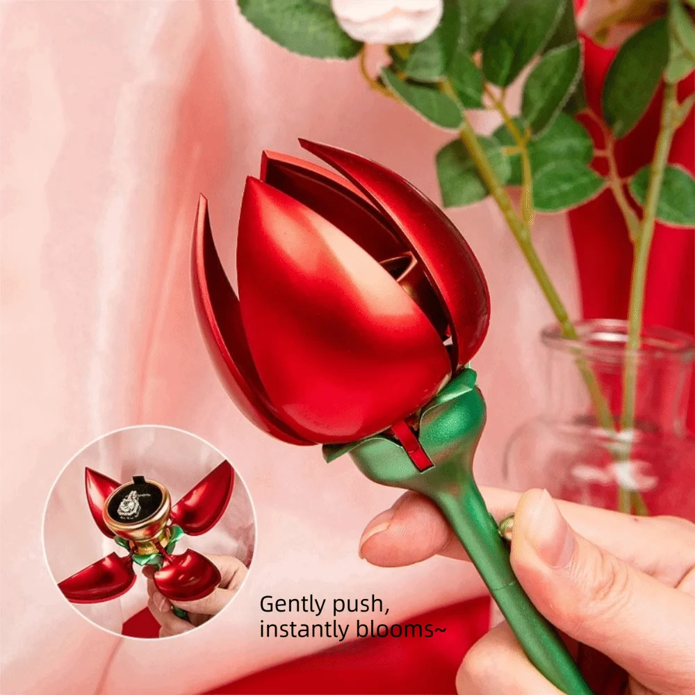 Boîte alliance en forme de rose — vue 3