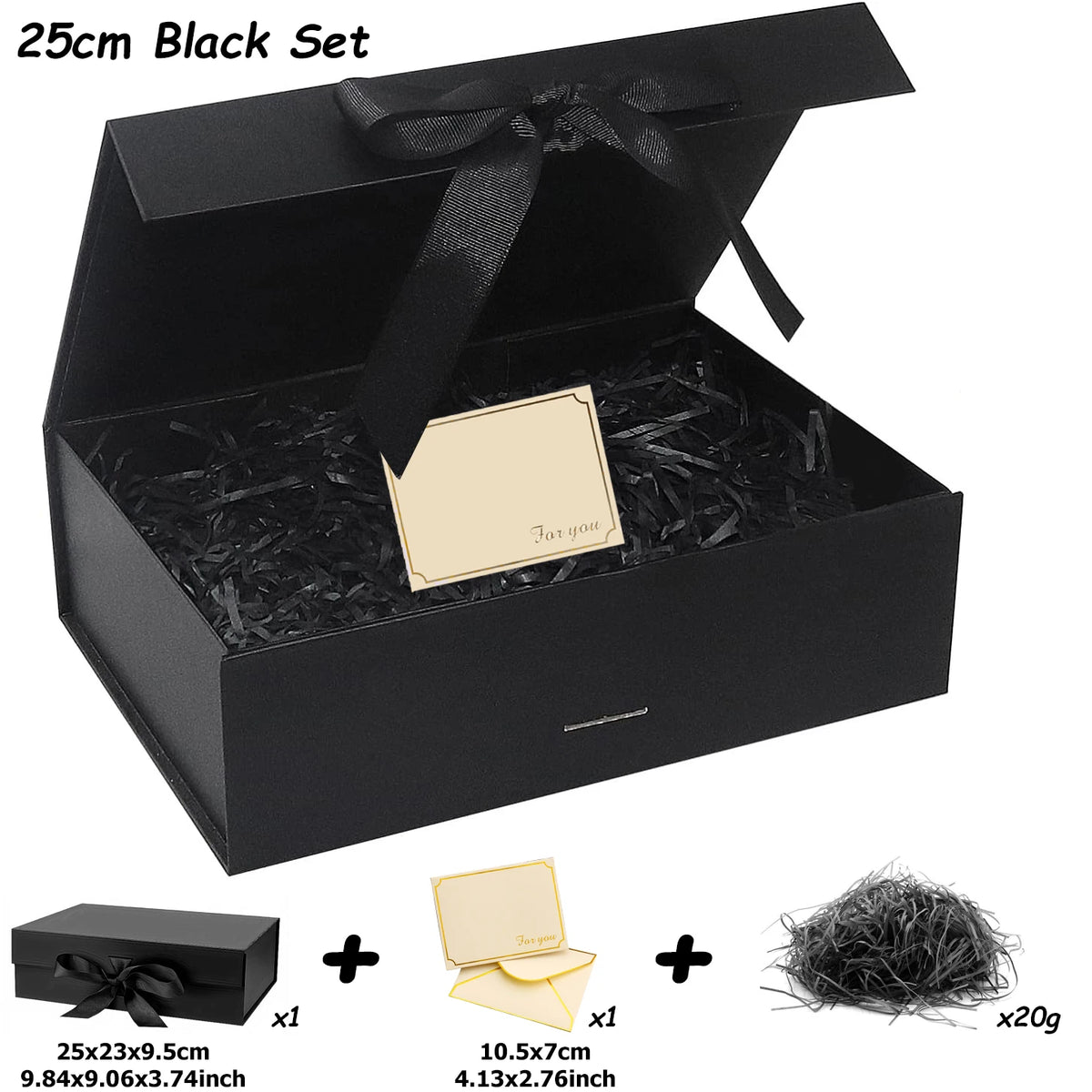 Coffret Cadeau Mariage Magnétique avec Ruban