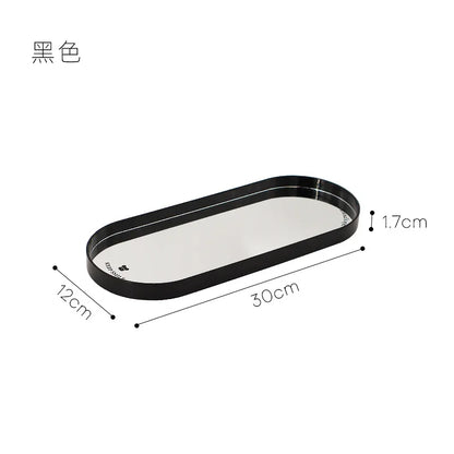 Plateau Miroir Ovale Décoration Mariage