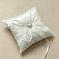 Coussin alliance blanc dentelle perles