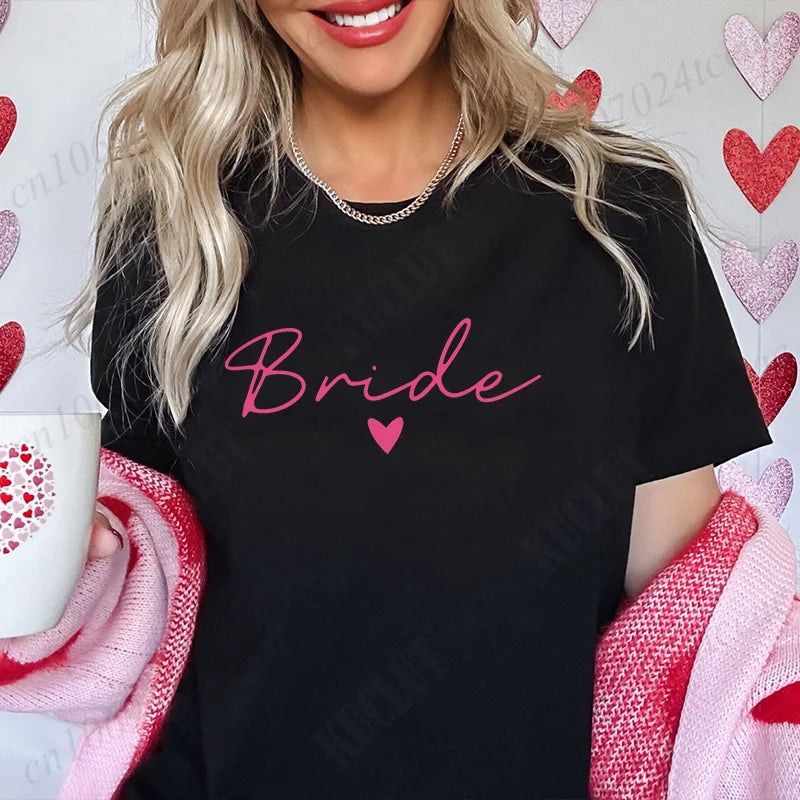 T-shirt EVJF Bride Squad à cœur