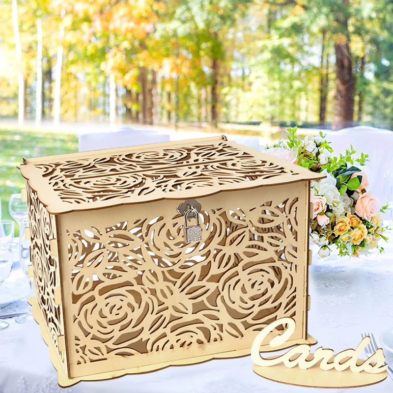 Urne Mariage Bois avec Serrure