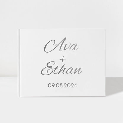 Livre d'Or Mariage Personnalisé Couverture Blanche — vue 6