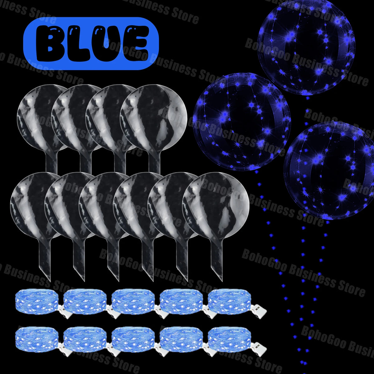 Ballons LED Transparents Mariage