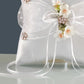 Wedding Bridal Ring Pillow with Bow - Elegant Ceremony Accessory Gift for Brides