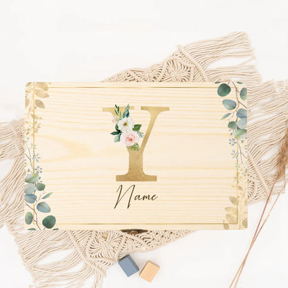Boîte souvenir mariage initiale personnalisée