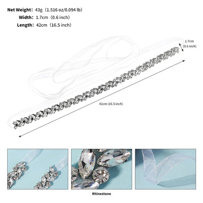 Ceinture strass pour robe de mariée — vue 6