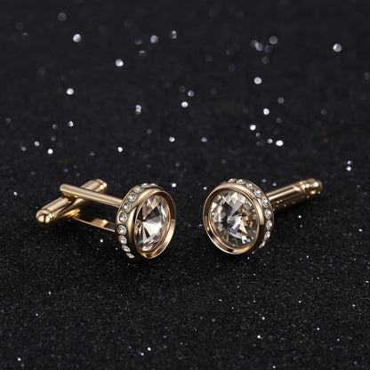 Boutons de manchette cristal pour marié — vue 5