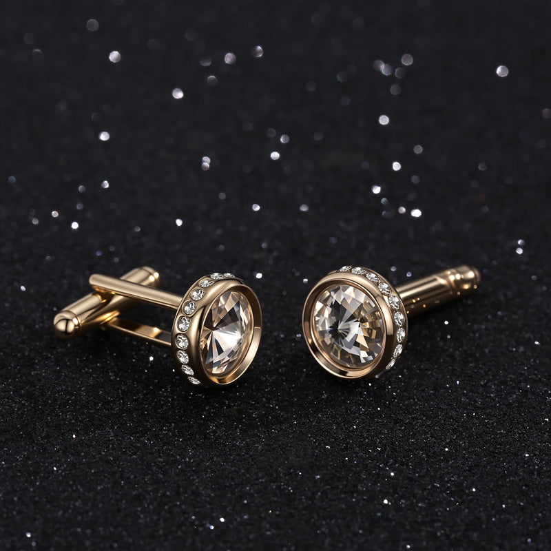 Boutons de manchette cristal pour marié — vue 5