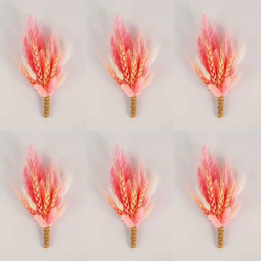 Lot de 6 boutonnières fleurs séchées — vue 9