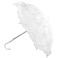 Ombrelle Décorative Mariage Dentelle Blanche