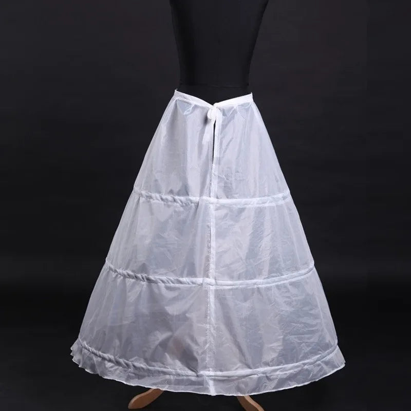 Jupon robe de mariée 3 cerceaux — vue 2