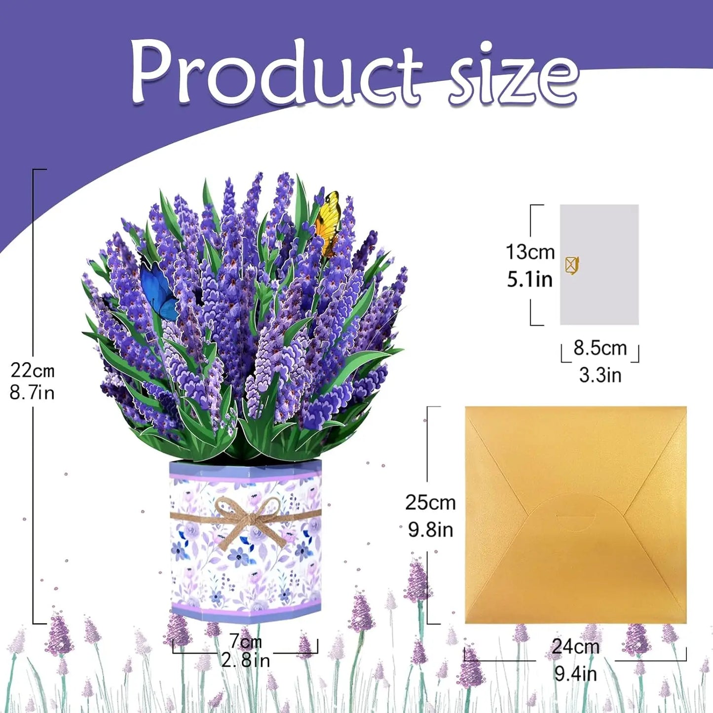 Carte Pop-Up 3D Fleurs et Mariage