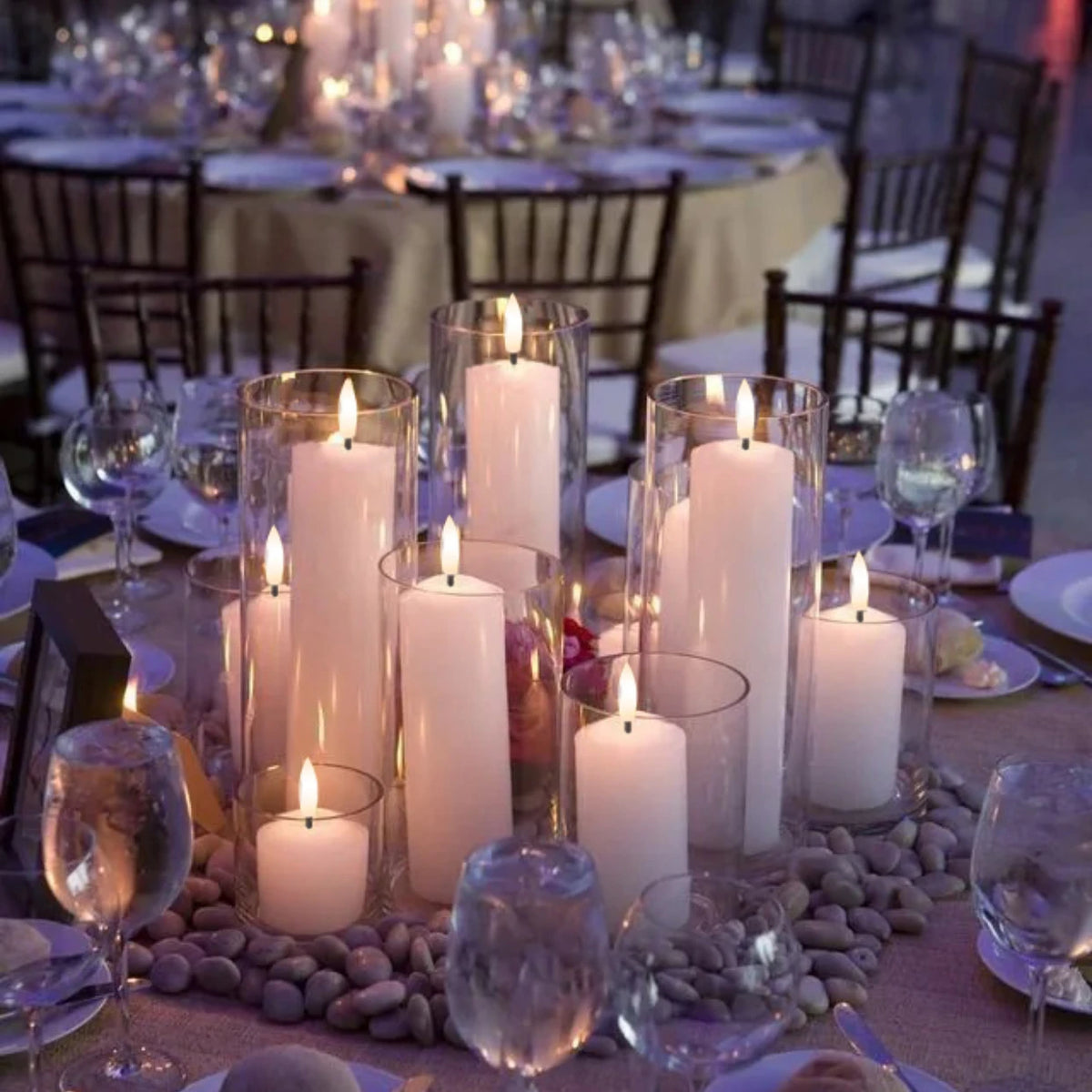 Bougies LED Piliers Mariage