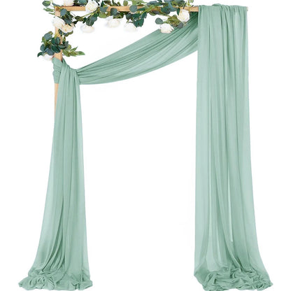 Voilage Arche Mariage Mousseline Fluide