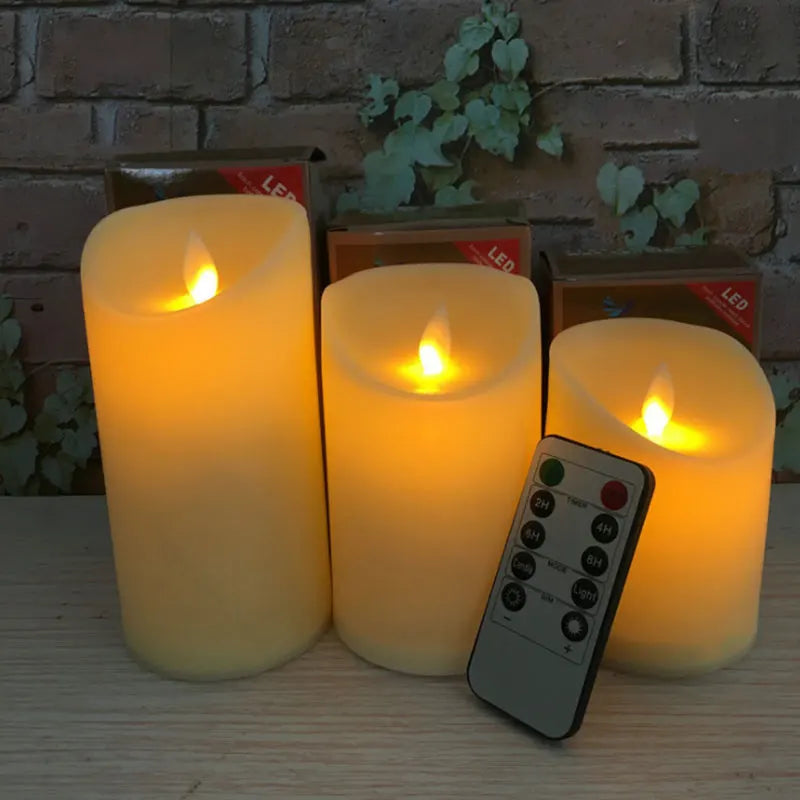 Bougies LED Flamme Réaliste Mariage