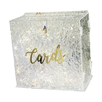 Urne mariage acrylique blanche ou irisée — vue 3