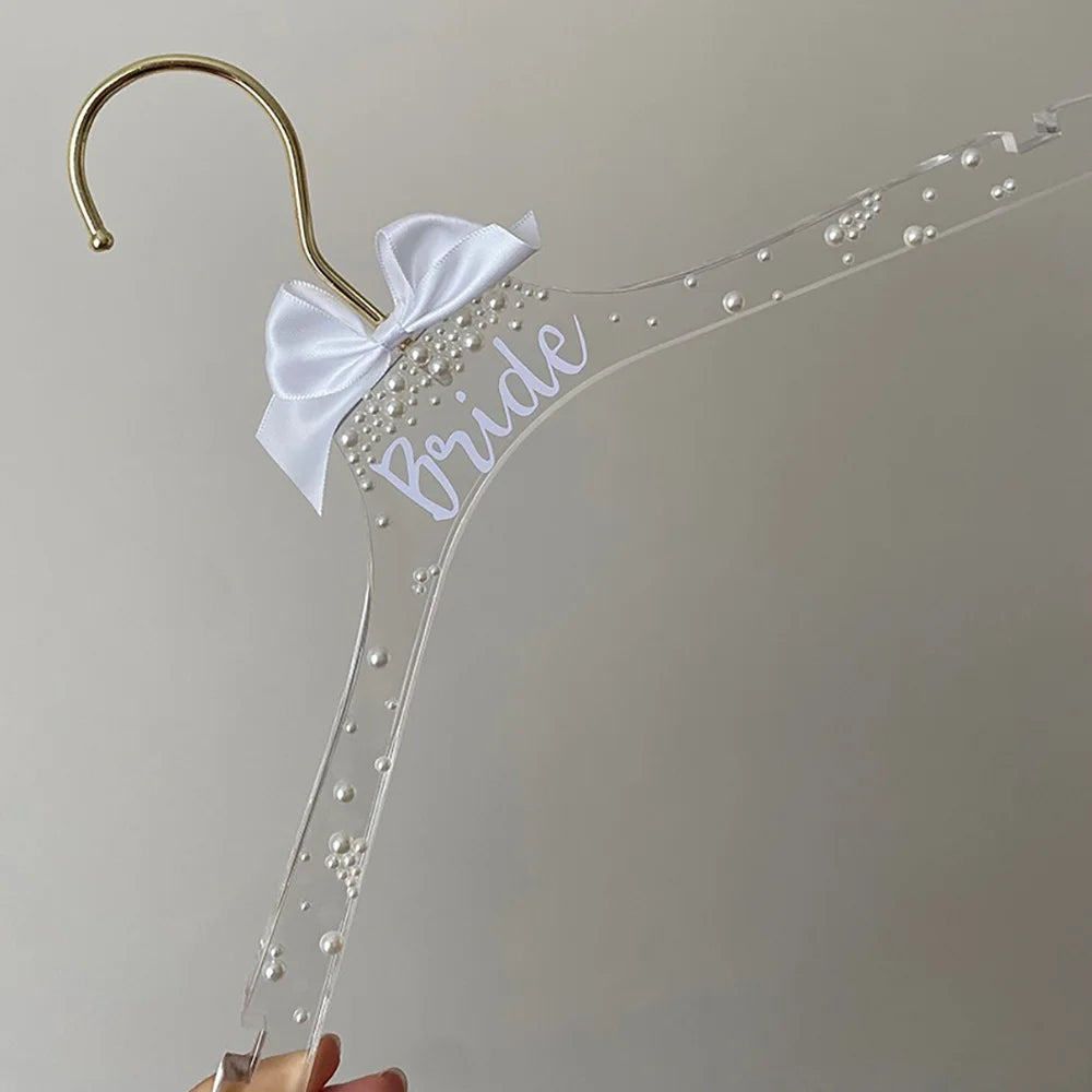 Cintre de mariée acrylique à perles — vue 5