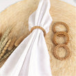 Rond de Serviette Mariage Bohème en Rotin