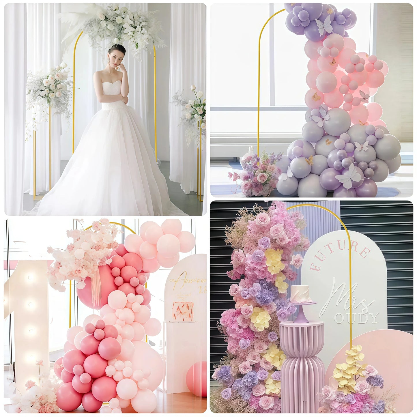 Arche Mariage Dorée Support Fond Photo
