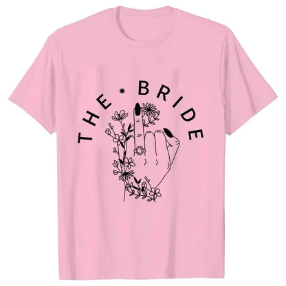 T-shirt EVJF Team Bride Doigt Bagué