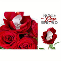 Boîte alliance rose flockée tige — vue 6