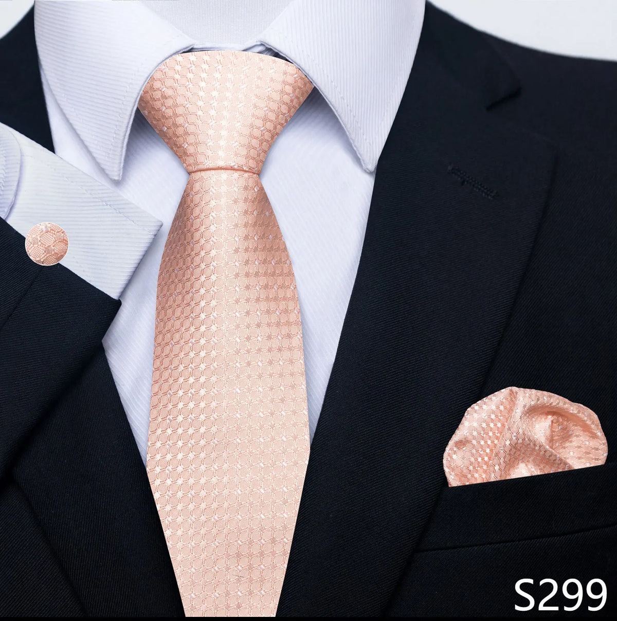 Coffret cravate mariage homme et pochette