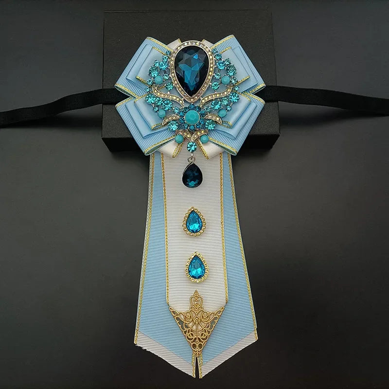 Nœud papillon mariage jabot bijou strass — vue 28