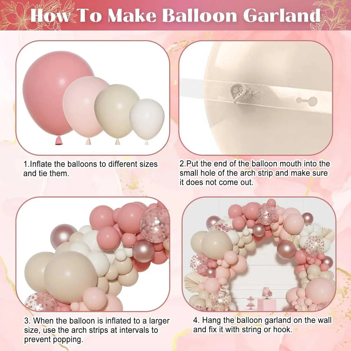 Guirlande Ballons Mariage Bohème
