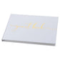 Livre d'Or Mariage Chic Blanc Rose Noir