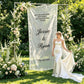 Panneau bienvenue mariage dentelle transparente