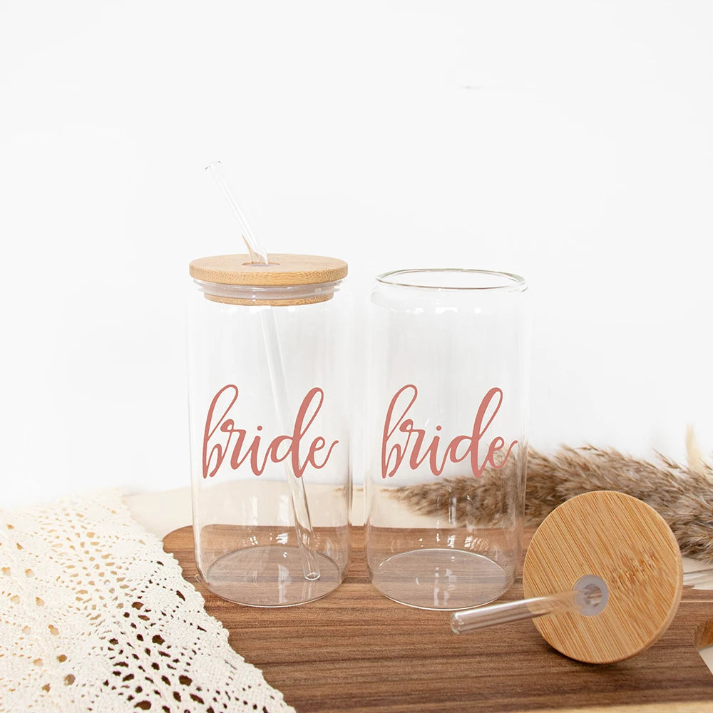 Verre EVJF future mariée avec paille