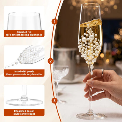 Flûtes champagne cristal des mariés