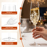 Flûtes champagne cristal des mariés — vue 3