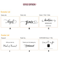 Coffret cadeau mariage personnalisé demoiselle d'honneur — vue 6