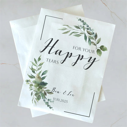 Pochettes mouchoirs larmes de joie mariage