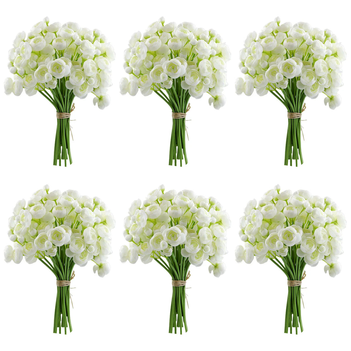 Bouquet de mariée 24 roses artificielles — vue 2