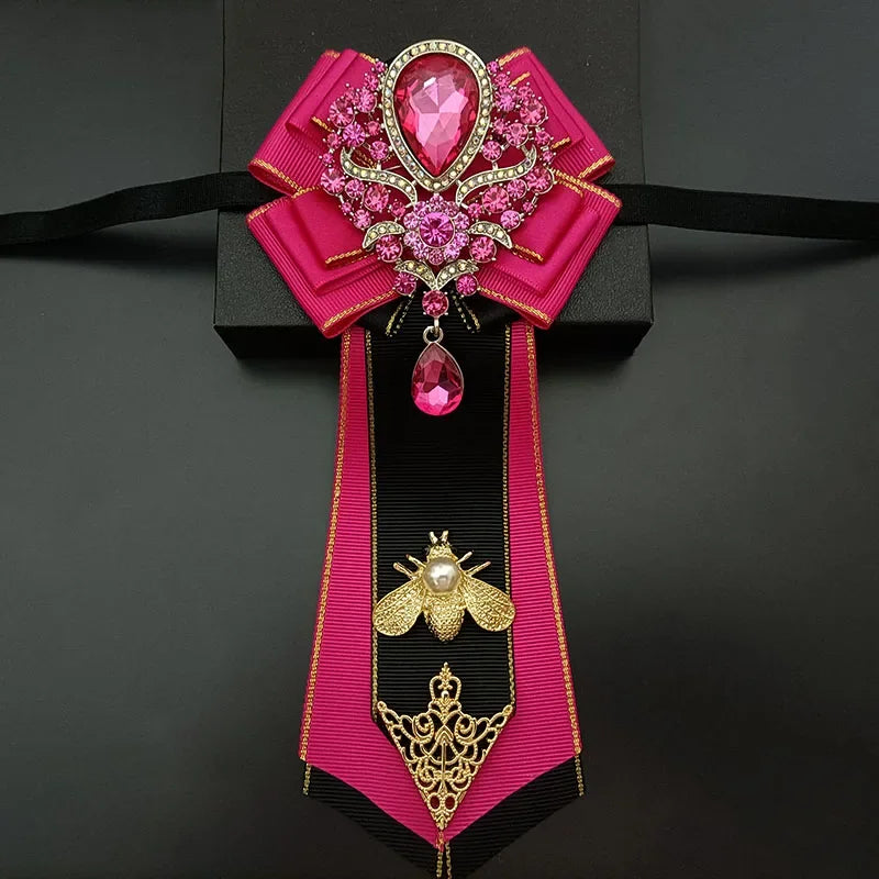 Nœud papillon mariage jabot bijou strass — vue 23