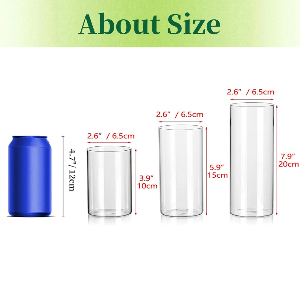 Vases Cylindres en Verre Mariage — vue 2