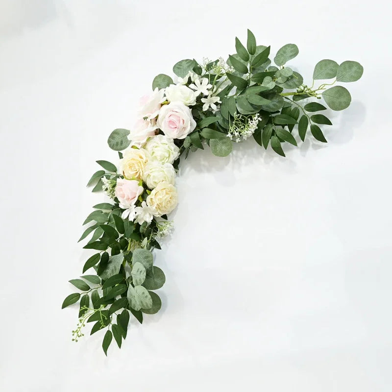 Décor Floral Panneau Mariage Roses Artificielles