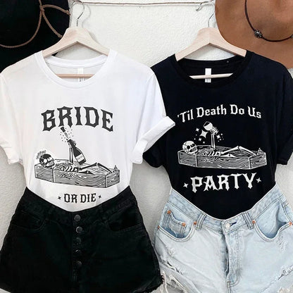T-shirt EVJF Halloween Bride or Die