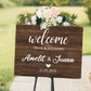 Panneau Bienvenue Mariage Personnalisé 52x40 cm