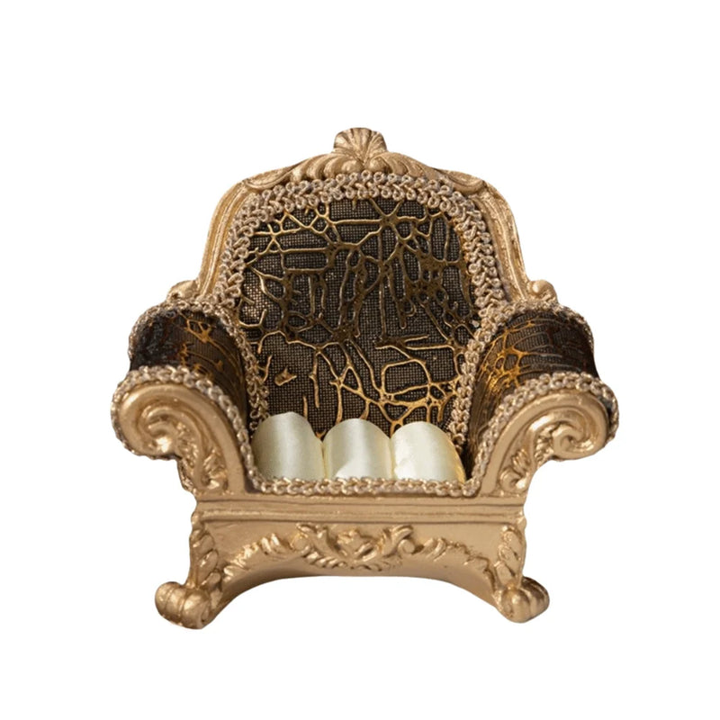 Porte-bagues fauteuil décoratif en résine — vue 10