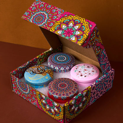 Coffret 4 Bougies Parfumées Mariage