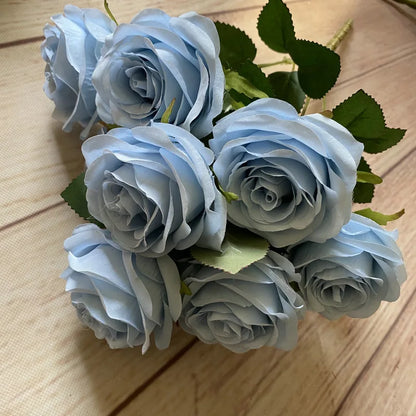 Bouquet de Roses Artificielles Mariage 9 Têtes
