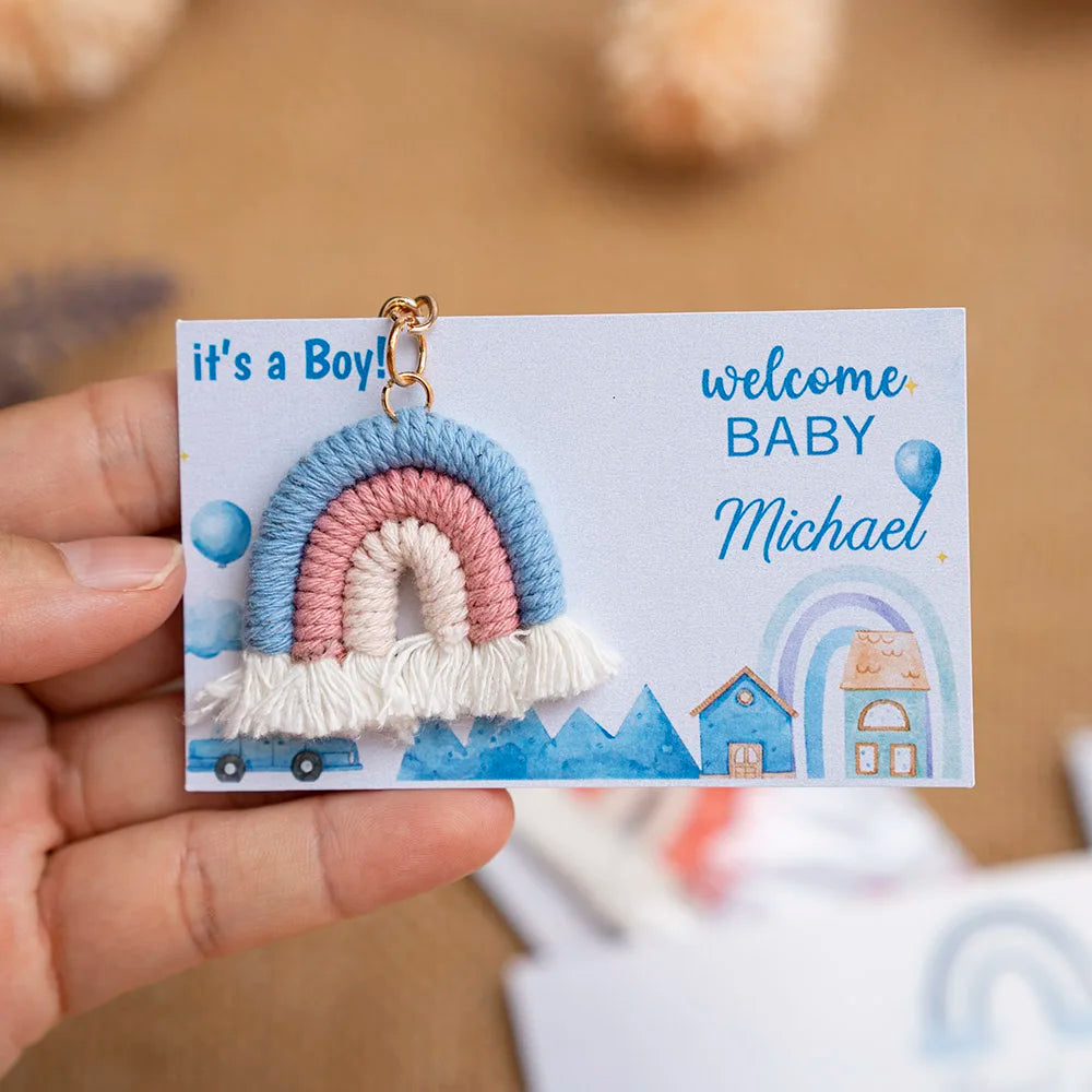 Cadeau invité mariage porte-clés macramé — vue 6