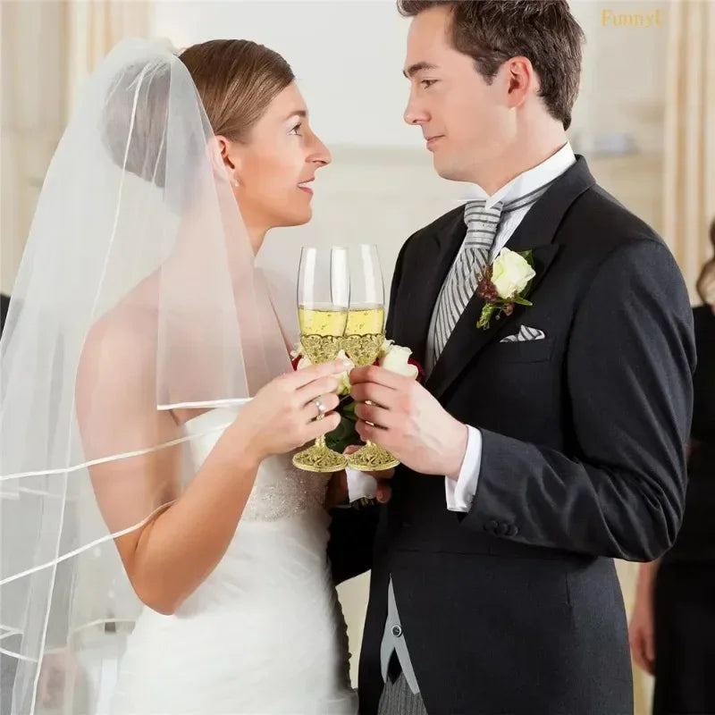 Flûte Champagne Mariage Cristal Strass — vue 2