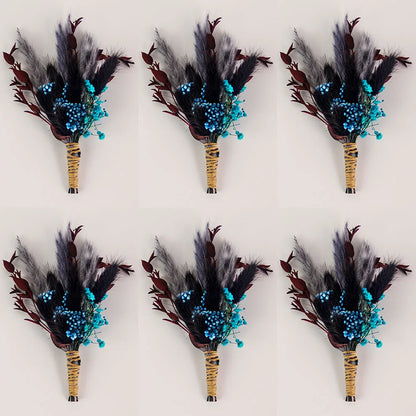 Lot de 6 boutonnières fleurs séchées — vue 8
