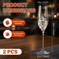Flûtes champagne cristal des mariés — vue 2
